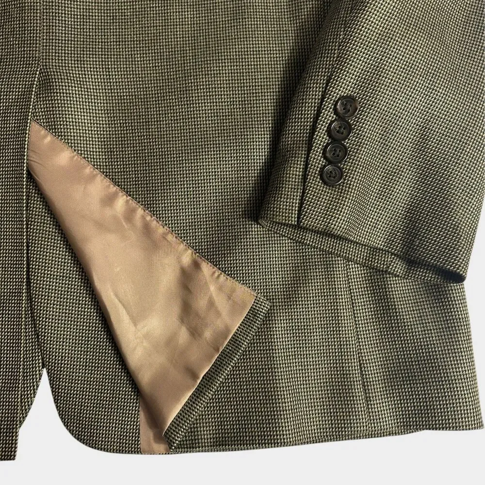 RALPH LAUREN Mens Wool Blazer Sport Coat 2-Btn Jacket Single vent 42L Brown/Tan